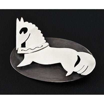 Paul Lobel Jewelry Superb Paul Lobel Sterling Modern Impressionism Horse Stallion Brooch 1950s