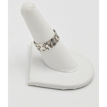 Paul Miller Jewelry Designer Paul Miller Sterling Silver Abstract Modernist Sun Ring Circa 1950&