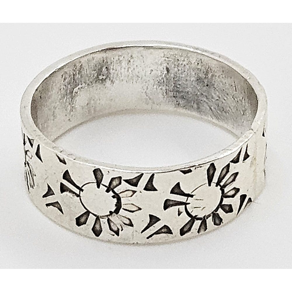 Paul Miller Jewelry Designer Paul Miller Sterling Silver Abstract Modernist Sun Ring Circa 1950&