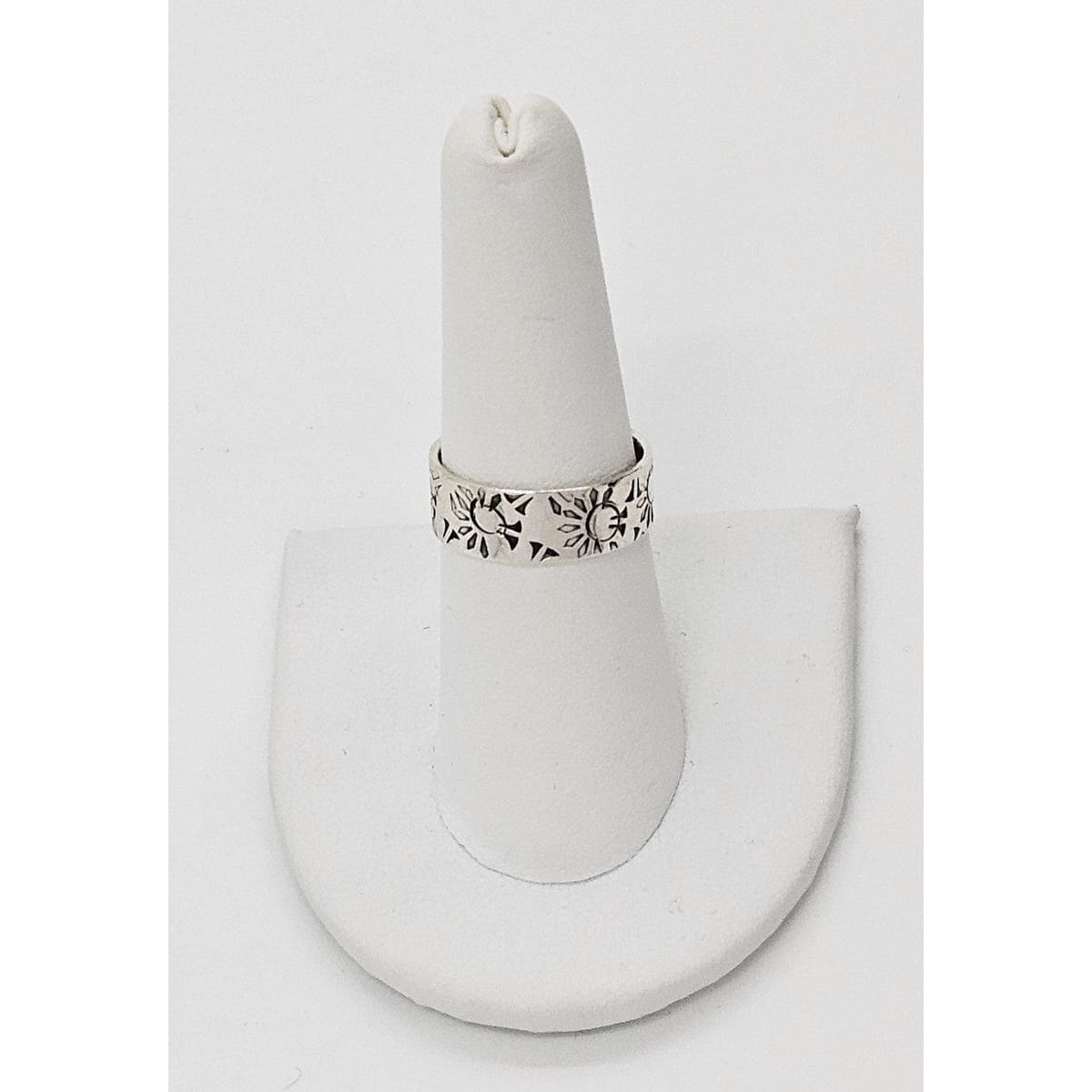 Paul Miller Jewelry Designer Paul Miller Sterling Silver Abstract Modernist Sun Ring Circa 1950&