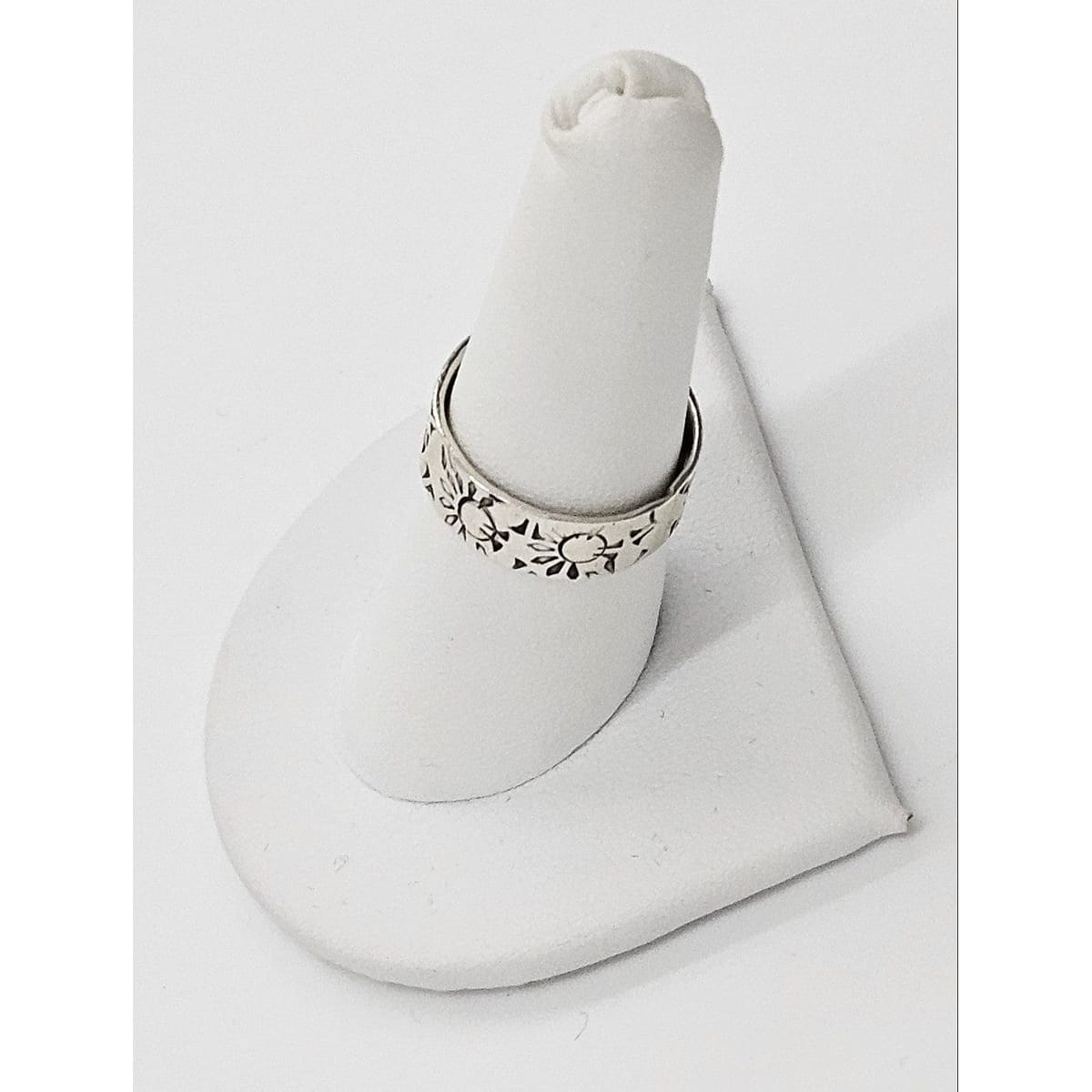 Paul Miller Jewelry Designer Paul Miller Sterling Silver Abstract Modernist Sun Ring Circa 1950&