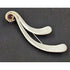 Peter James Jewelry Artisan Sterling Silver & 14K Gold Abstract Modernist Brooch Signed Peter James
