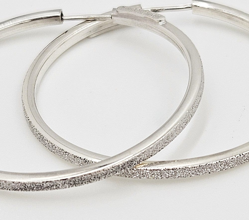 Pianegonda Jewelry NWOT Pianegonda Italy Annulus Collection Sterling Silver Hoop Earrings