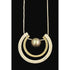 PM Jewelry Designer Signed 925 10K Silver Diamond & Pearl Pendant Necklace
