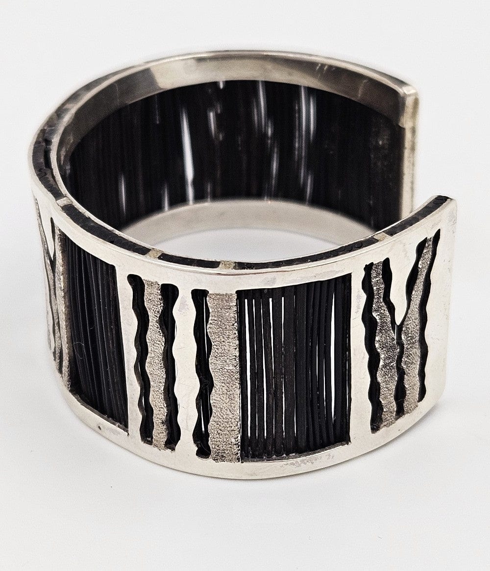 Porcupine Quill Cuff Jewelry Designer Sterling Silver & Porcupine Quills Cuff Bracelet