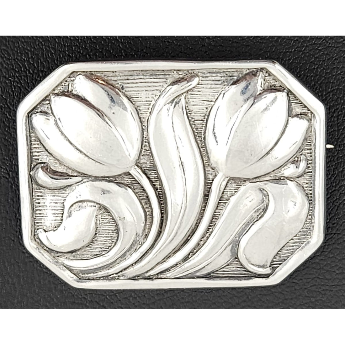 PP Jewelry Icon Designer PP Art Deco Tulips Brooch