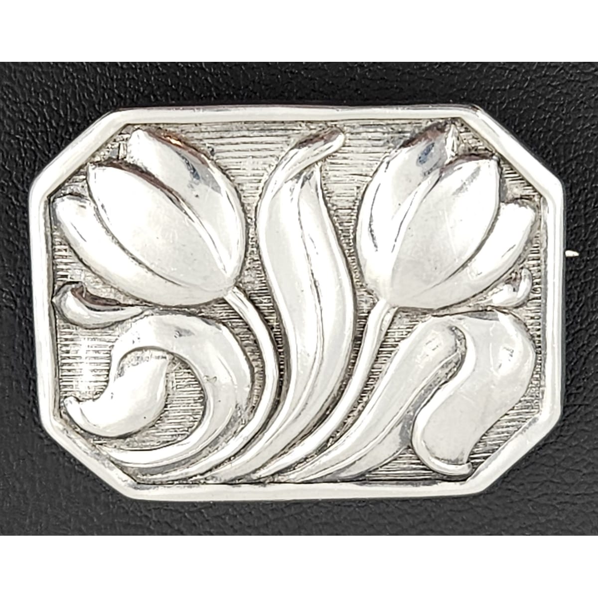 PP Jewelry Icon Designer PP Art Deco Tulips Brooch