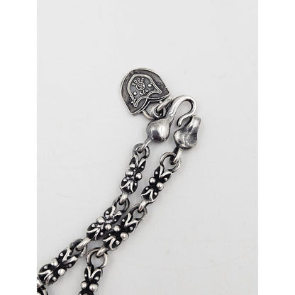 Primal Sterling Jewelry Designer Primal Silver Co Hefty Sterling Brutalist Spades Unisex Necklace 2008