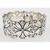 Rancho Alegre Jewelry Rancho Alegre Taxco Sterling Silver Repousse Panel Link Bracelet C. 1950s