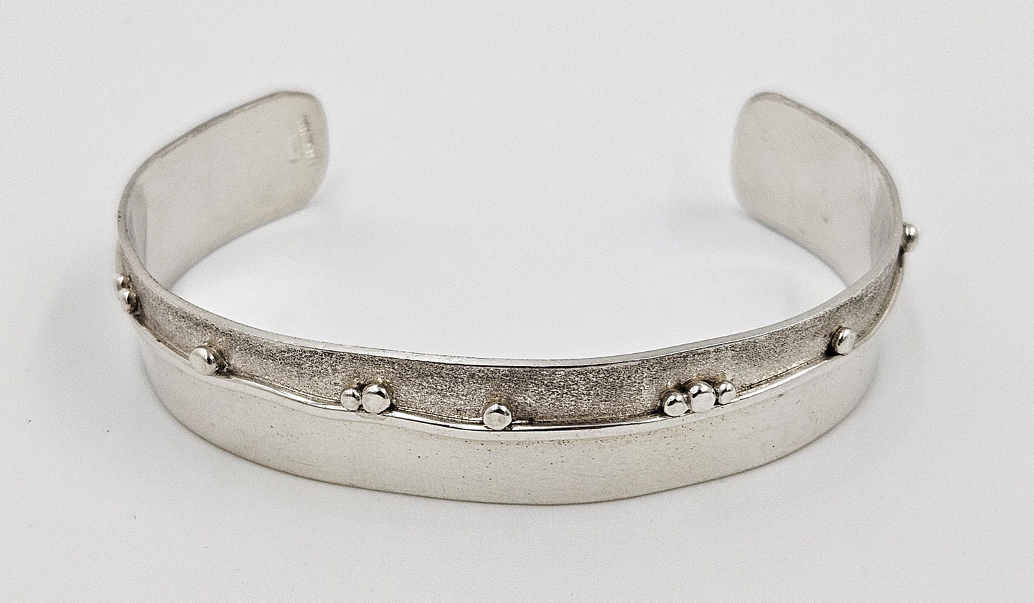 Randahl Jewelry Julius Olaf Randahl JOR Sterling Abstract Modernist Cuff Bracelet Circa 1940/50s