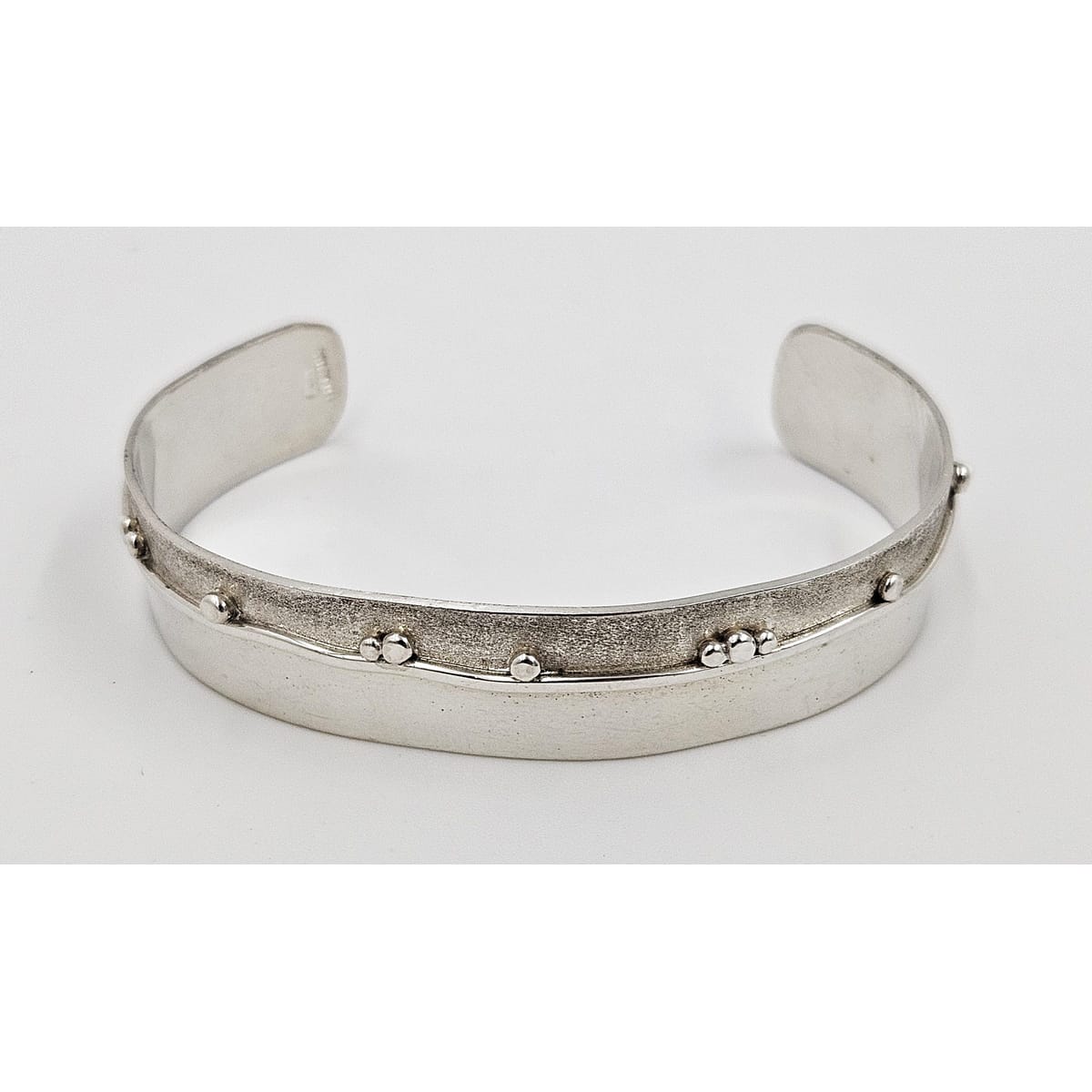 Randahl Jewelry Julius Olaf Randahl JOR Sterling Abstract Modernist Cuff Bracelet Circa 1940/50s