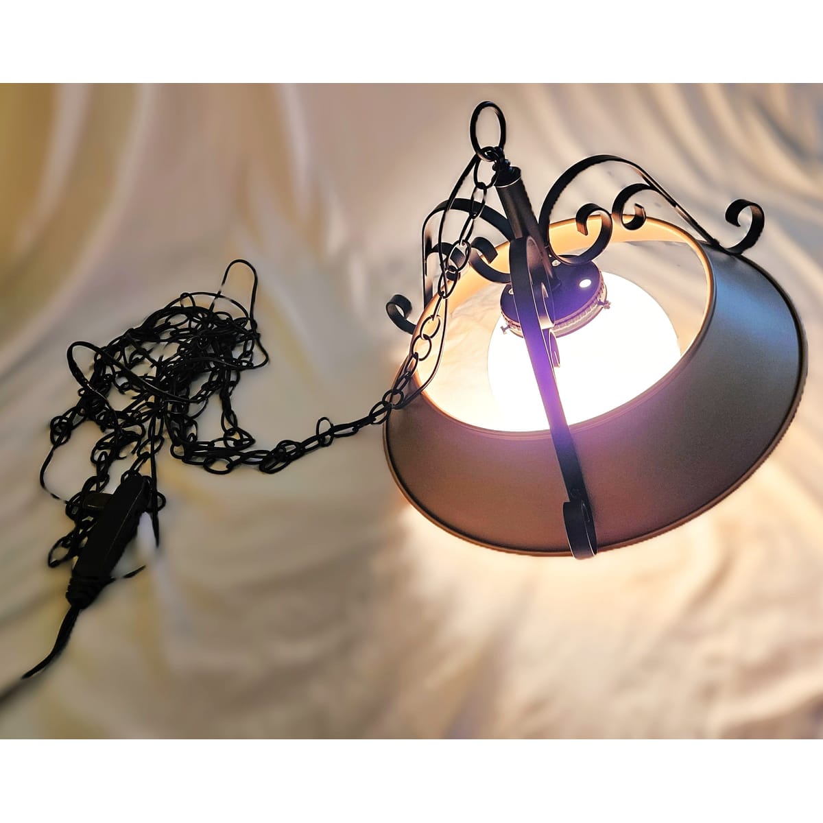 Refurbished MCM Swag Chandelier Lighting Superb 1960&