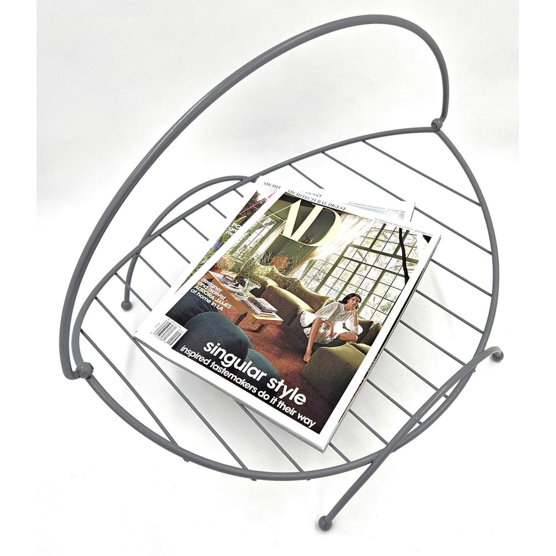 Repair/Paint Magazine Rack Refurbished Brass &amp; Enamel Large Log/Blanket/Magazine Holder Rack 1950/60s