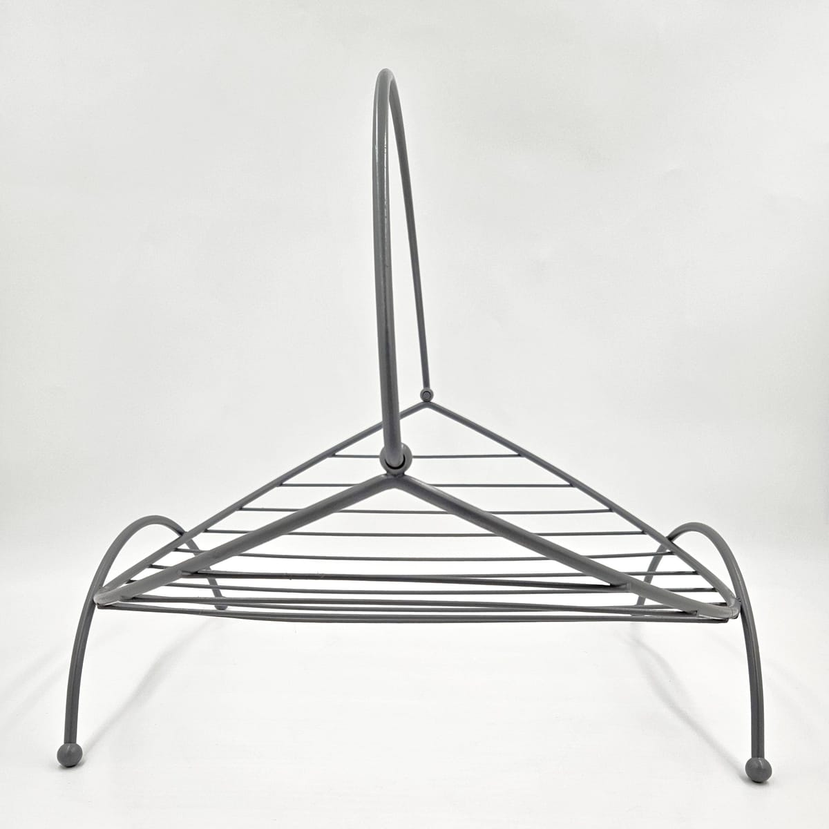 Repair/Paint Magazine Rack Refurbished Brass &amp; Enamel Large Log/Blanket/Magazine Holder Rack 1950/60s