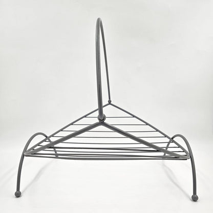 Repair/Paint Magazine Rack Refurbished Brass &amp; Enamel Large Log/Blanket/Magazine Holder Rack 1950/60s