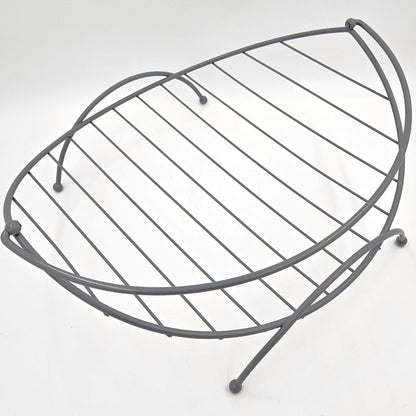 Repair/Paint Magazine Rack Refurbished Brass &amp; Enamel Large Log/Blanket/Magazine Holder Rack 1950/60s