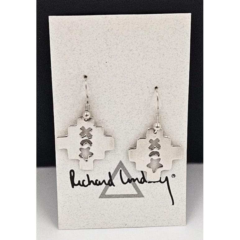 Richard Lindsay Jewelry Designer Richard Lindsay Sterling Modernist Earrings NOS