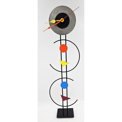 Rick Martin Clock Designer Rick Martin Abstract Modernist Pop Art Memphis Style Clock C. 1995