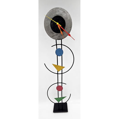 Rick Martin Clock Designer Rick Martin Abstract Modernist Pop Art Memphis Style Clock Circa 1994