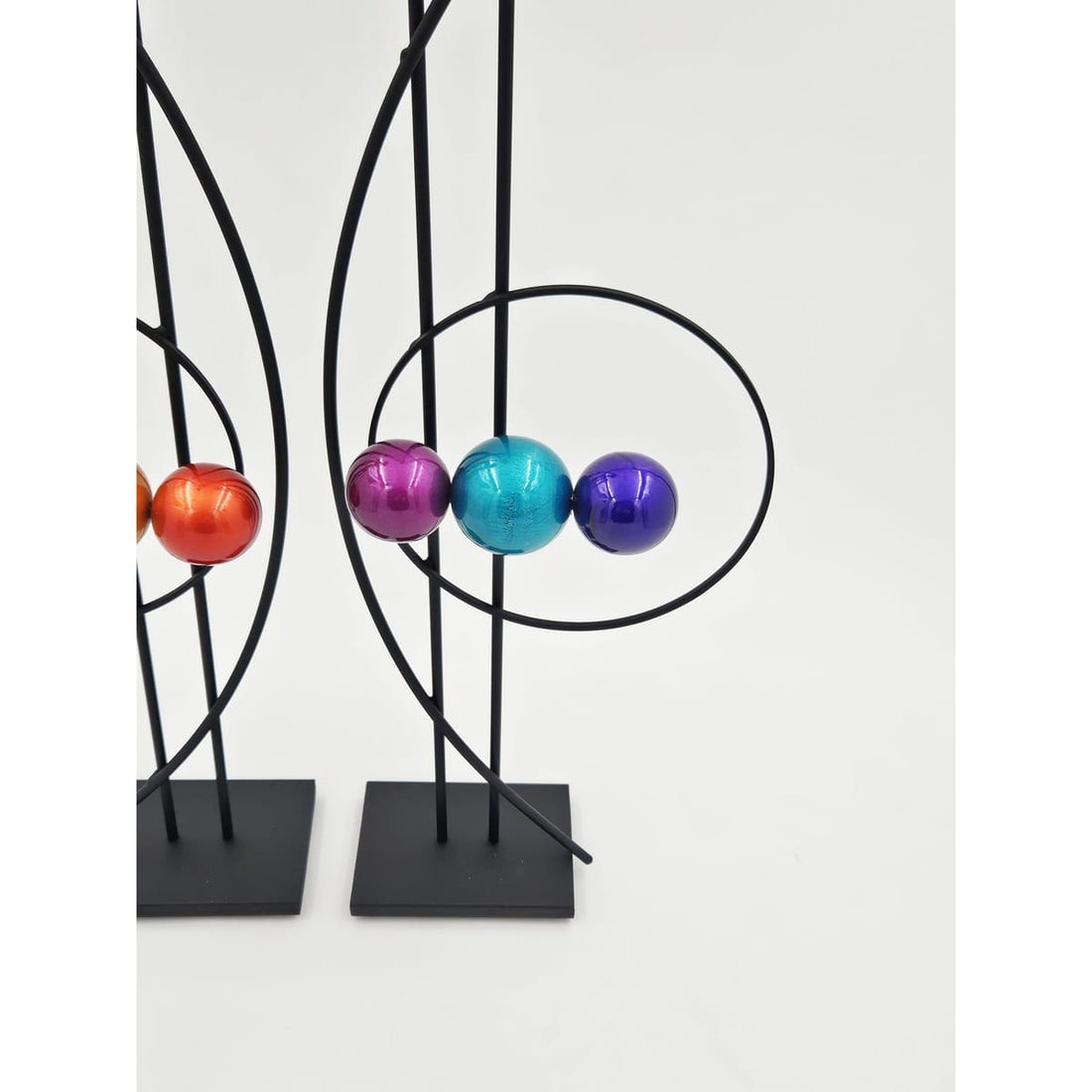 Rick Martin Clock Rick Martin Abstract Modernist Pop Art Memphis Style Bold Candle Holders