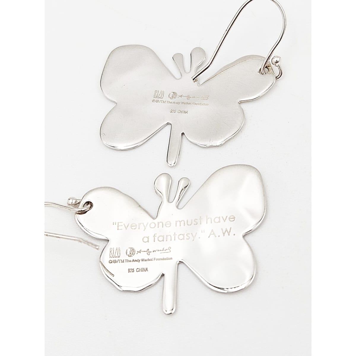 Robert Lee Morris Jewelry RLM Andy Warhol Butterfly Earrings