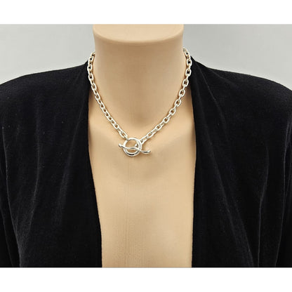Robert Lee Morris Jewelry RLM Robert Lee Morris Sterling Silver Modernist Necklace &amp; Ring Set 1980s