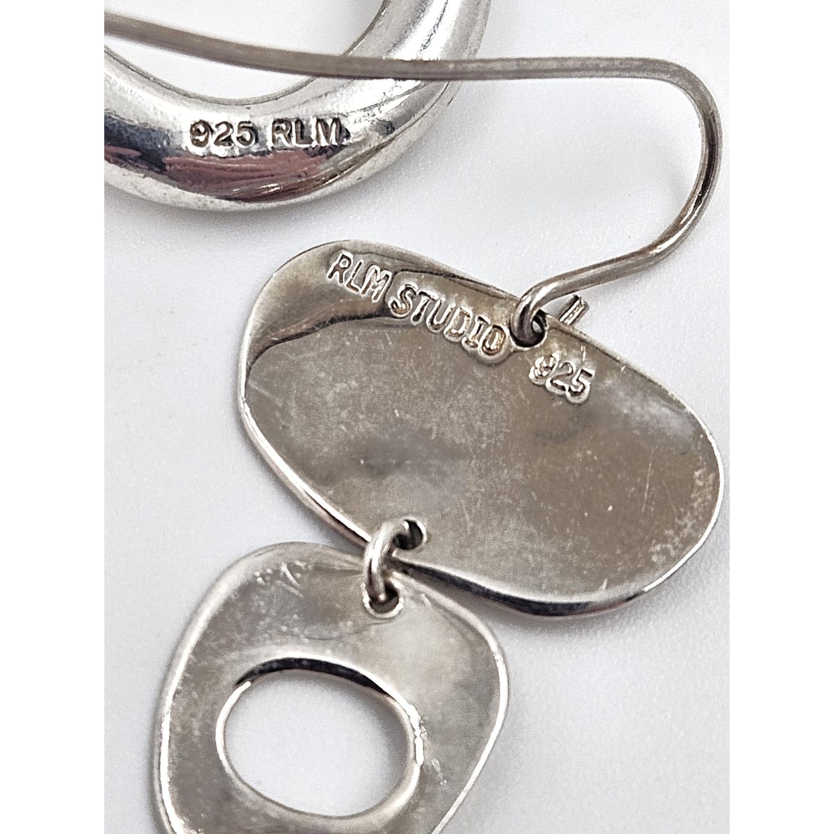 Robert Lee Morris Jewelry Superb Robert Lee Morris Sterling Modernist Necklace &amp; Earrings Set C. 1980&