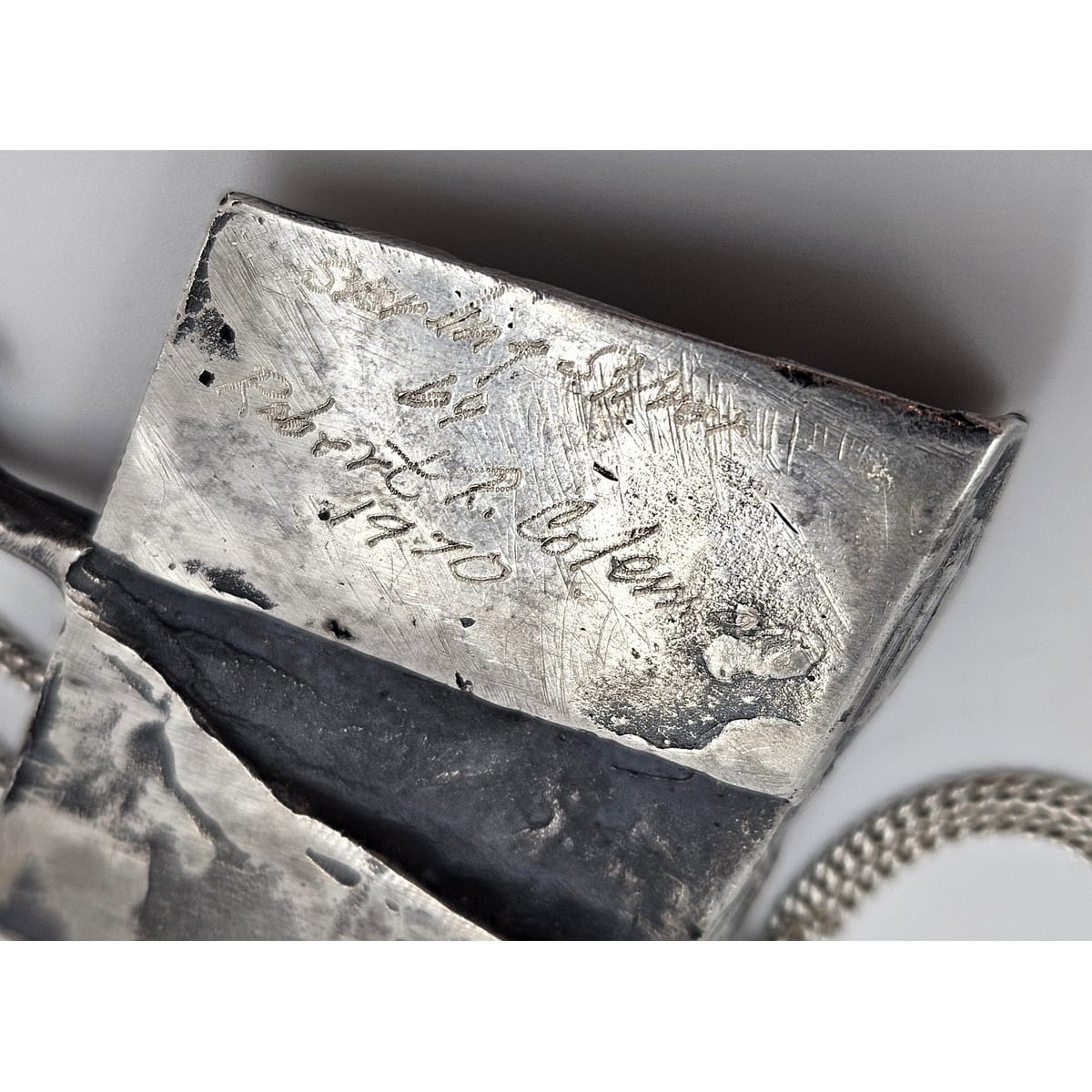 Robert R Coleman Jewelry Ultra Rare Robert Coleman 3D Abstract Brutalist XL Hefty Sterling Necklace 1970
