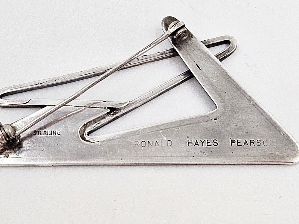 Ronald Hayes Pearson Jewelry Designer Ronald Pearson Abstract Modernist Sterling Brooch C. 1960s