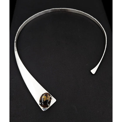 Ronald Hayes Pearson Jewelry Superb Ronald Hayes Pearson Sterling Modernist Neck Ring Circa 1960s