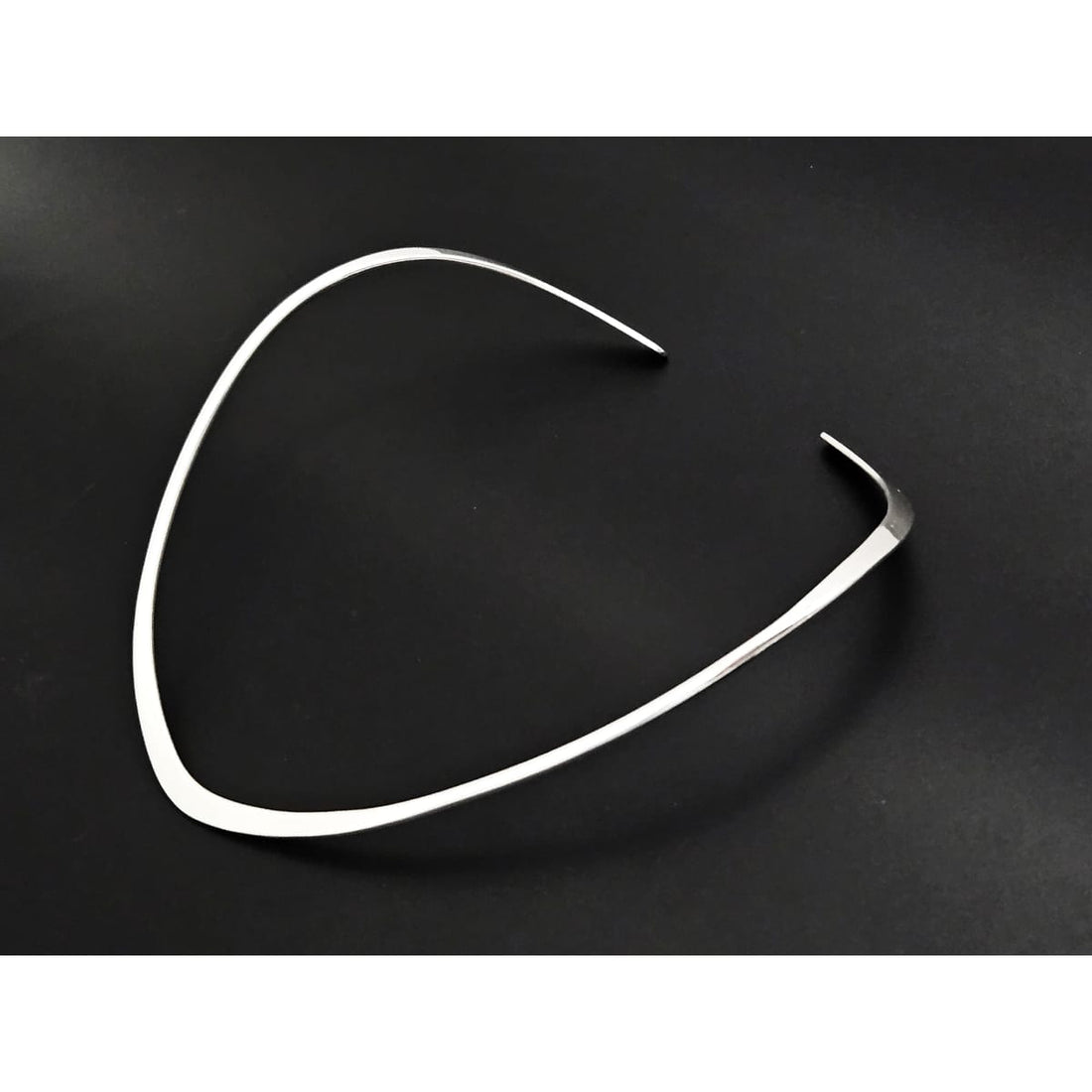 Ronald Hayes Pearson Jewelry Superb Ronald Hayes Pearson Sterling Silver Modernist V Collar Neck Ring 1950s