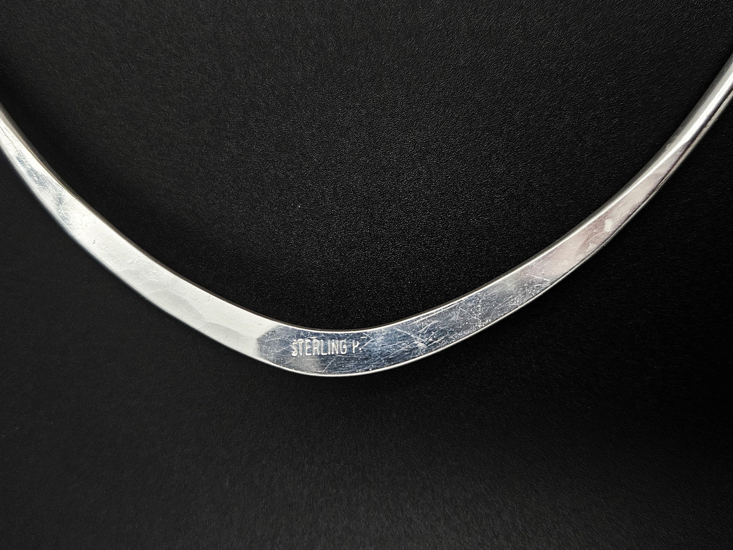 Ronald Hayes Pearson Jewelry Superb Ronald Hayes Pearson Sterling Silver Modernist V Collar Neck Ring 1950s