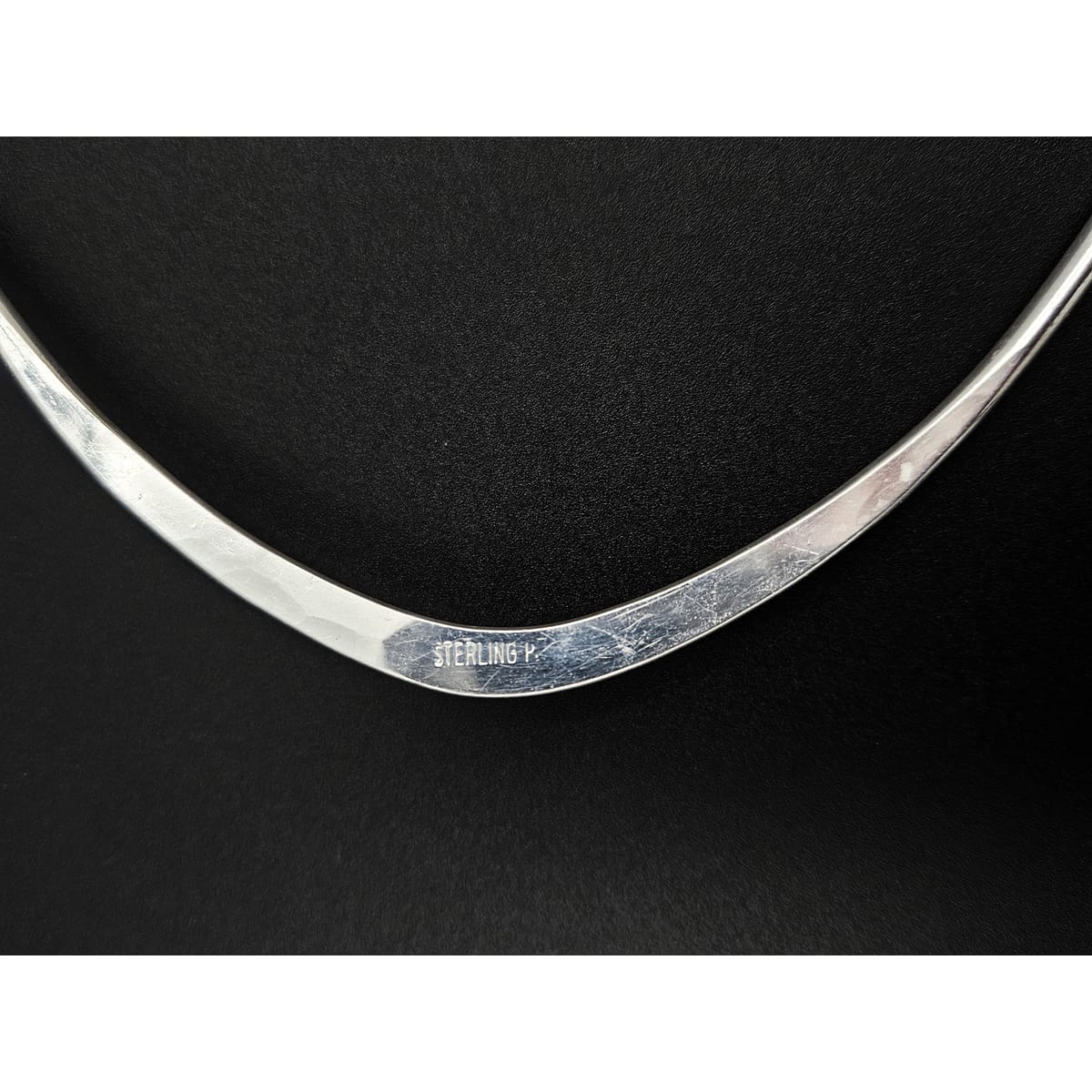 Ronald Hayes Pearson Jewelry Superb Ronald Hayes Pearson Sterling Silver Modernist V Collar Neck Ring 1950s