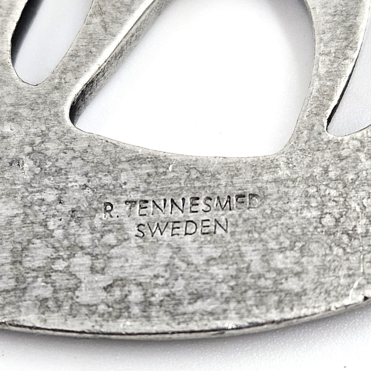Rune Tennesmed Jewelry Rune Tennesmed Sweden Solid Pewter XL Viking Ship Pendant Necklace 1960&