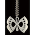 Rune Tennesmed Jewelry Rune Tennesmed XL Modernist  Butterfly Pewter Pendant Necklace C. 1960&