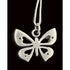 Rune Tennesmed Jewelry Swedish Rune Tennesmed Pewter Butterfly Pendant Sterling Necklace C. 1960&