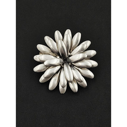 S. Christian Fogh Jewelry S Christian Fogh Denmark Sterling Silver 3D Mumm Flower Brooch