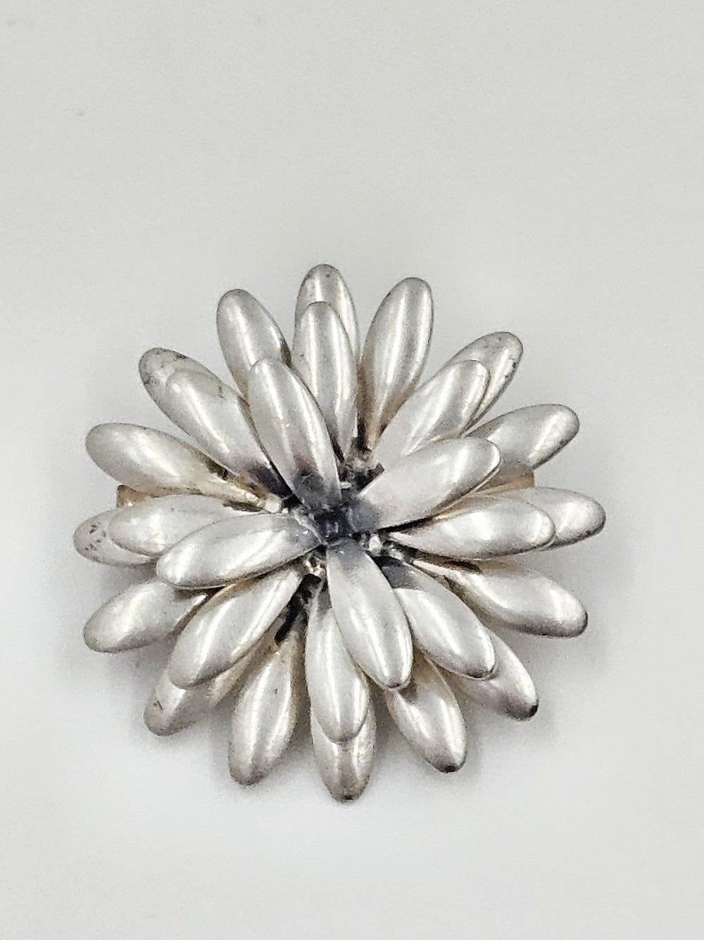 S. Christian Fogh Jewelry JCP Denmark Sterling 3D Mumm Flower Brooch