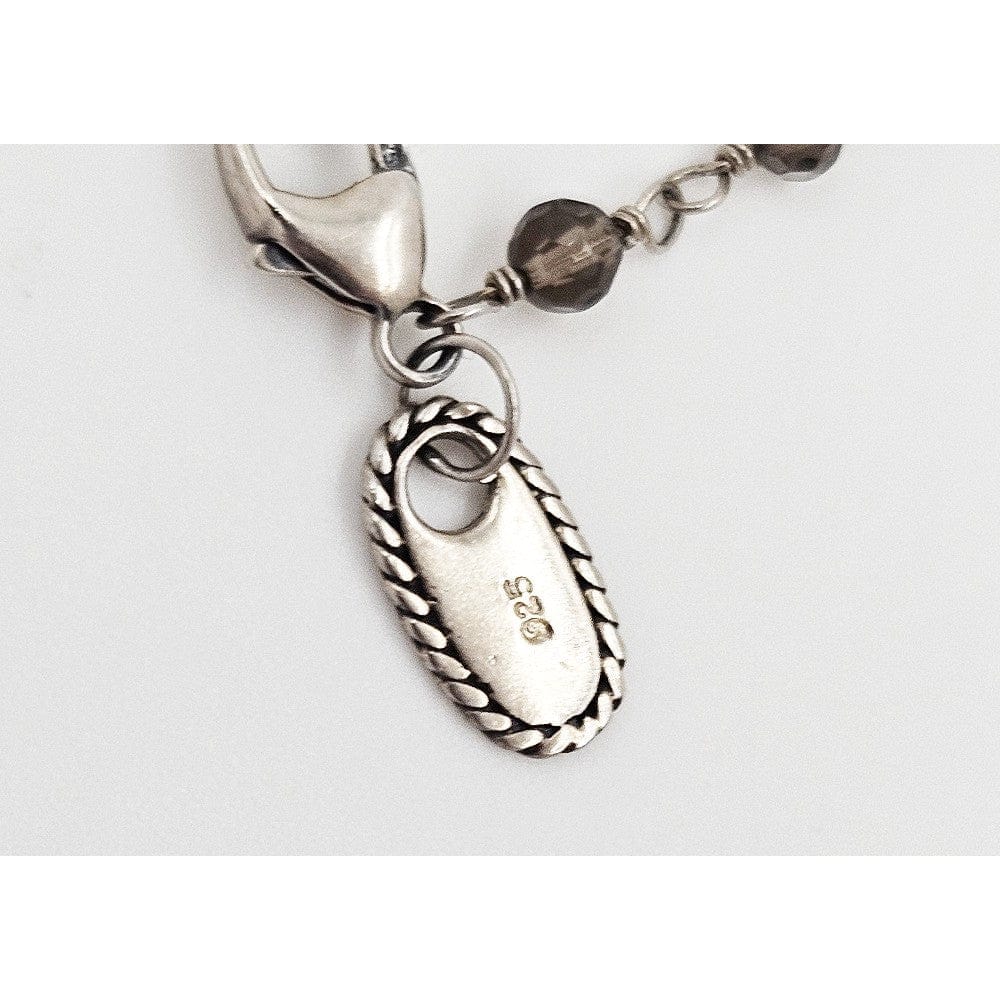 Sara Blaine Jewelry Designer Sara Blaine Vintage Sterling &amp; Smoky Quartz Layering Necklace $449