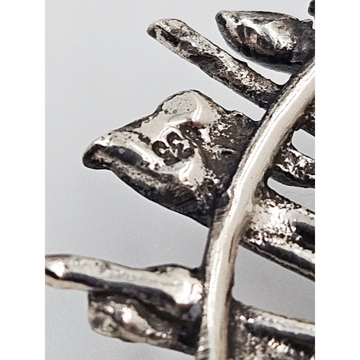Scandinavian Silver Jewelry MCM Abstract Modernist Brutalist Sterling Silver &amp; Pearls Scandinavian Brooch