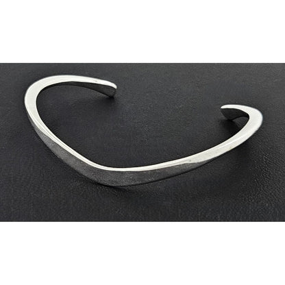 Secrest Jewelry VERY RARE Russell Secrest Sterling Silver Modernist Cuff Bracelet Circa 1960&