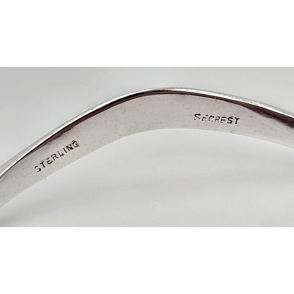 Secrest Jewelry VERY RARE Russell Secrest Sterling Silver Modernist Cuff Bracelet Circa 1960&