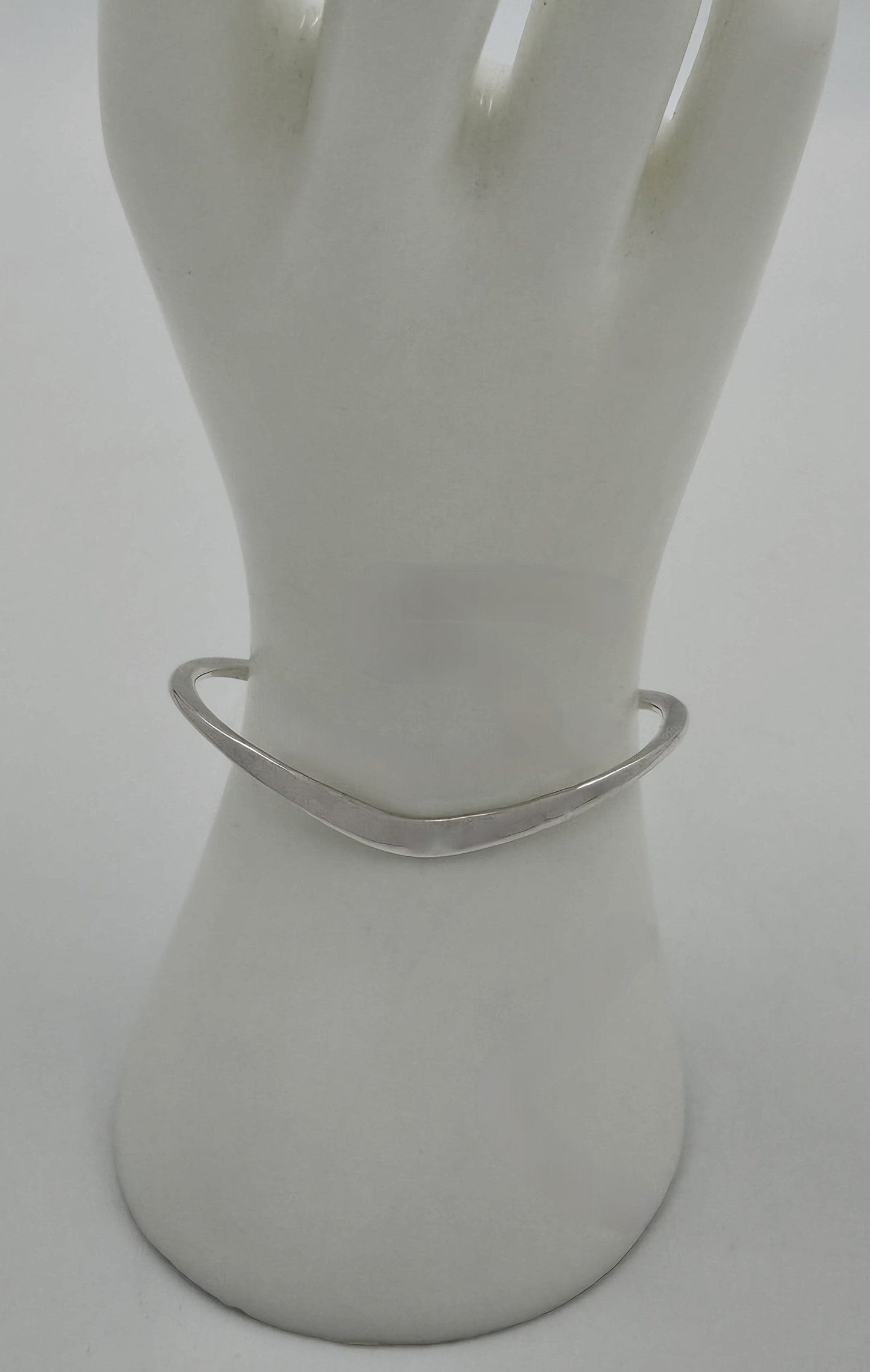 Secrest Jewelry VERY RARE Russell Secrest Sterling Silver Modernist Cuff Bracelet Circa 1960's