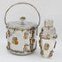St John Barware St John Ice Bucket and Shaker with Raised Fruit Motif