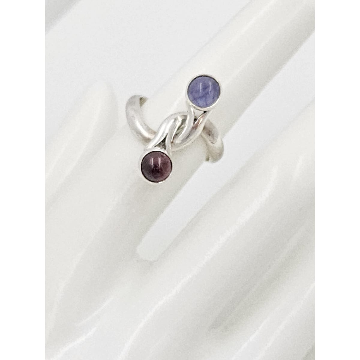 Sterling Ring Jewelry Vintage Sterling Silver &amp; Bold Abstract Modernist Cocktail Ring