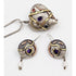 Susan Maria Buckley Jewelry Susan M Buckley Sterling Metals Gems Modernist Necklace & Earrings Set 96/99