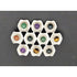Sweden Brooch Jewelry Sweden Sterling Multi-Stone Modernist Brooch