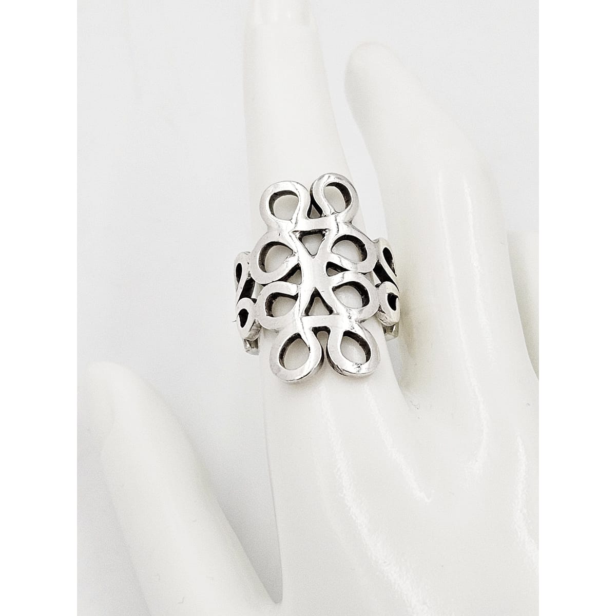 Taxco Jewelry Designer Taxco Sterling Unisex Ring Eagle 3 Stamped Signed 1960s