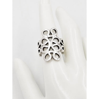 Taxco Jewelry Designer Taxco Sterling Unisex Ring Eagle 3 Stamped Signed 1960s