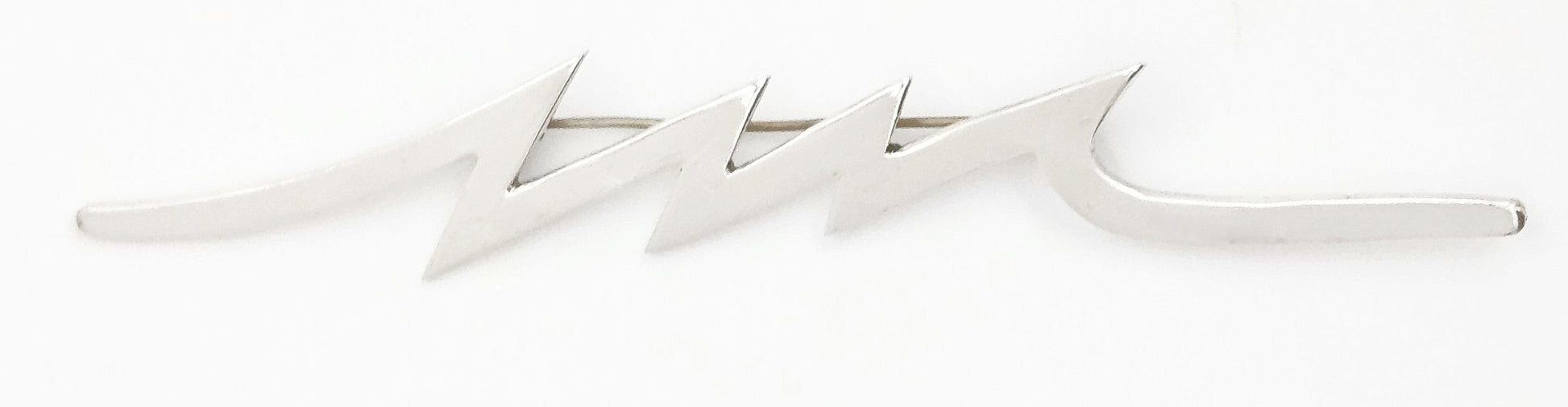 Taxco Sterling Artisan Brooch Jewelry Superb Taxco Designer Sterling Lightening Bolt Brooch Nearly 5" Long! C 1980s